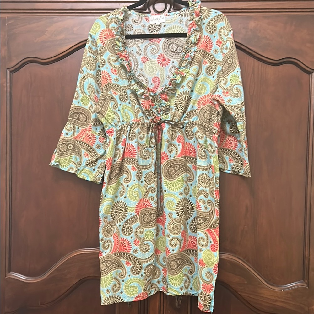 Mudpie Colorful Paisley Swimsuit Cover-up